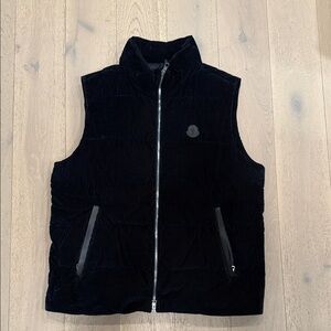 Moncler Navy Corduroy Vest
